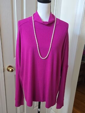 SONOMA BRAND WOMEN'S "FANTASY BERRY" LONG SLEEVES PULLOVER SWEATER TOP SIZE XL